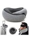 Travel Pillow, Memory Foam Travel Pillow, Memory Foam Travel Neck Pillow for Airplanes, Travel Neck Pillow, Foam Travel Pillow(Grey)