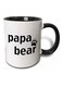 Papa Bear Printed Coffee Mug Black/White