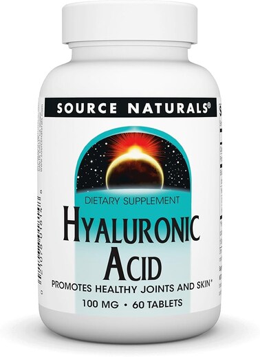 Source Naturals - Hyaluronic Acid 100 Mg. 60 Tablets
