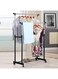 Clothes Rack Single/Double Bars With Wheels