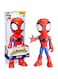 Marvel Spidey and His Amazing Friends Supersized Spidey 9-inch Action Figure, Preschool Toys, Super Hero Toys for 3 Year Old Boys and Girls and Up