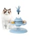 TERRIFI Interactive Turntable Cat Toy with Balls, Food Dispensing Roller for Mental &amp; Physical Exercise, Fun Puzzle Toy for Kittens