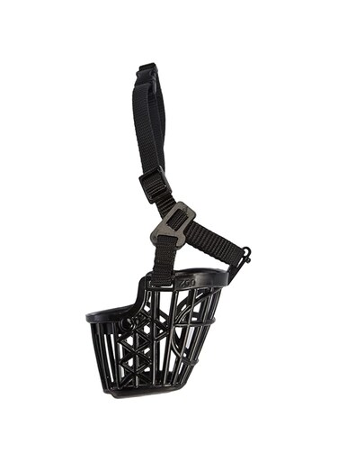 Trixie Plastic Black Muzzle for Dogs Small