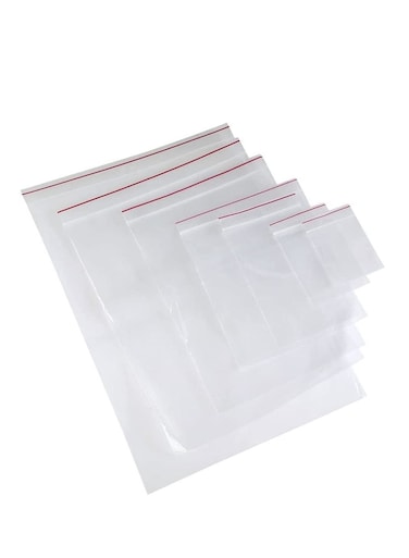 [100 Piece] 13.6 x 18 inches Clear Poly Reclosable Zipper Lock Bags - Resealable Plastic Zipper Bags for Freezing Marinades, Food Organization, Travel Supplies, Medicine and More