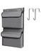 Azonee Pocket Shoe Storage Rack, Door Hanging Wardrobe Storage Rack, Sturdy Wardrobe Storage Rack, Suitable for Bathroom Bedroom Wardrobe Clothing and Toy Storage
