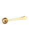 Coffee Spoon With Clip Gold 18x3.7cm