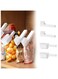 KASTWAVE Food Clip Set of 4, 2 Sizes, Plastic Seal Grip with Pour Spout, Flip-Up Chip Bag Clips for Food, Kitchen and Home, for Flavorings Coffee Snacks