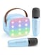 Karaoke Machine for Kids, Portable Bluetooth Speaker with 2 Wireless Microphones,18 Pre-Loaded Songs, Birthday for 3 4 5 6 7 8 + Year Old Boys Toys - MULTICOLOR