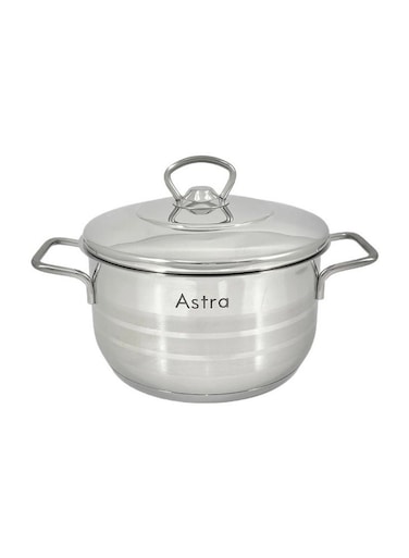 2.4L Casserole (18x10 cm) &acirc;&euro;&ldquo; Premium Stainless Steel, Non-Stick, Oven Safe Pot for Cooking, Baking, and Roasting