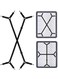 2pcsBed Sheet Holder Straps Adjustable Premium Fitted Suspenders&iuml;&frac14;&OElig;Corner Clips for Bedding Mattress Fasteners (Black)