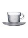 12 Pieces Marmara Cup And Saucer Set 6 Pieces Cup 175 Ml And 6 Pieces Plate Clear