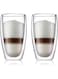 Bodum BD-4560-10 2pieces Pavina Double Wall Glass, Clear, W 19.6 x H 16.0 x L 10.2 cm, 0.45 L
