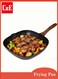 Frying Pan   Made of Aluminum and Maifan Stone, 28cm Non-Stick Frying Pan with Wooden Handle, Perfect for Frying Steaks and Eggs   Suitable for All Stovetops