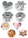 PCS Cookie Cutter Set, Stainless Steel Biscuit Cutters with Star, Heart, Round, Flower Shapes for Baking Pastry, Kitchen Baking Valentine's Day Christmas
