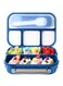 MIXDE Bento Box Adult Lunch Box,Lunch Box Kids,Lunch Containers for Adults/Kids/Toddler,1300ML-4 Compartment Bento Lunch Box,Microwave &amp; Dishwasher &amp; Freezer Safe, BPA Free (Blue)