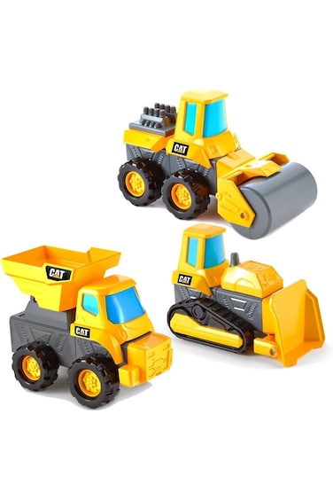 CAT Mix &amp; Match Excavator Bulldozer &amp; Road Roller 82737/82736