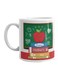 Qeen Printed Ceramic Mug Green/Red/White