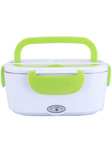 Dubai Gallery Multifunctional Portable Electric Heating Lunch Box Green/White 9.37 X 6.69 X 4.25Inch AMZ-N26215560A