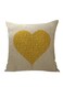 Home Painted Linen Pillow Case Combination Pillow Case Home Decor Design Gift Beige 45x45centimeter
