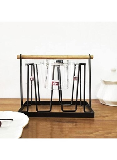 VIO Cup Drying Rack Drinking Glass Rack Sports Bottle Drainer Stand Mug Tree for Kitchen Countertop with 6 hooks