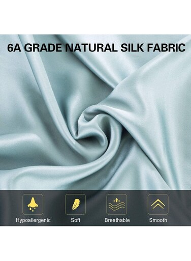 Mulberry Silk Pillowcase Premium Cotton Pillow Case Breathable &amp; Durable