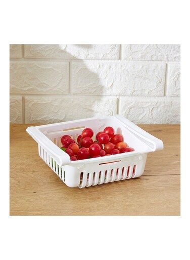 Box Vega Fridge Storage Organizer White 16 x 14.5cm