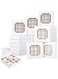 MAKINGTEC Cupcake Boxes, Windowed Empty Sweet Boxes with Insert Pick and Mix Cupcake Boxes for Sweets, Chocolates, Truffles, and Pastries （20PCS ）