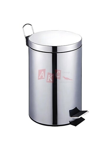Stainless Steel Pedal Trash Can with Lid - Silent Close &amp; Anti-Odor   Hands-Free Foot Pedal Bin for Bathroom, Kitchen, Bedroom, Office - Durable &amp; Rust-Resistant Waste Bin (20 Liters)