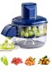 ZYouth Electric Peeling Machine, Automatic Garlic Peeler Machine for Home Kitchen, Rechargeable Electric Baby Fruit Peeling Tool, Multifunctional Peeler for Fruit /Tomatoes/Grape, Blue