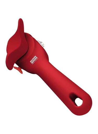 KUHN RIKON Auto Safety LidLifter/Can Opener with Ring-Pull, 8 x 2.5 x 2.75 inches, Red