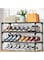 SPNOR Shoe Rack for Closet, Sturdy Shoe Organizer for Entryway and Front Door Entrance, 4 Tier Shoe Storage, Shoe Shelf, Free Standing Closet Shoe Organizers and Storage, Black