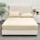 100% Rayon Derived from Bamboo Cooling Fitted Sheet in Queen Size (150cm x 200cm), 40cm Deep Pocket, 2.5cm Wider Strong Elastic, Silky Smooth, Natural