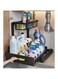 Sagreeny Under Sink Organizer, 2-Tier Under Kitchen Bathroom Sink Organizers and Storage No Drilling Rustproof Stainless Steel Pull Out Shelf for Kitchen Bathroom