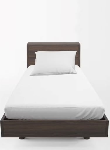 Soft Plush Polyester Fitted Bed Sheet for Single Bed - 160 x 200 cm