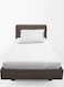 Soft Plush Polyester Fitted Bed Sheet for Single Bed - 160 x 200 cm