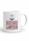 Your Wall Funny Lawyer Quote Printed Ceramic Coffee Mug 325ml, Perfect Gifting by Spoil Your Wall