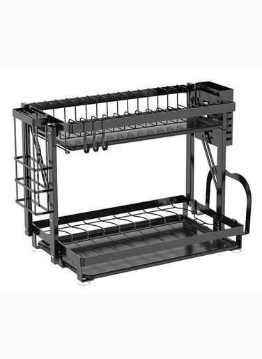 Dish Rack Stone 2 Layer Foldable 42&times;25&times;32 cm