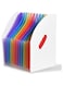 SAYEEC Rainbow Expanding File Holder Folder Standing A4 Vertical Mini File Organizer Magazine Basket Desktop 13 Pockets File Holder with Handle for Students Examination Paper/Bills/Office/Study