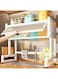 Dish Rack Organizer Stainless Steel with Doors Over Sink Dish Drying Rack Storage Rack Kitchen Dish Drainer Nonslip Kitchen Multipurpose Rack Dust-Proof