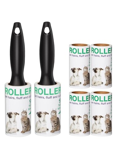 540 sheets Extra Sticky Lint Roller for Pet Hair, Removable Cleaning Tape Rollers for Cat and Dog Hair Remover, Lint Remover, Pet Hair Remover for Furniture, Clothing, Cars