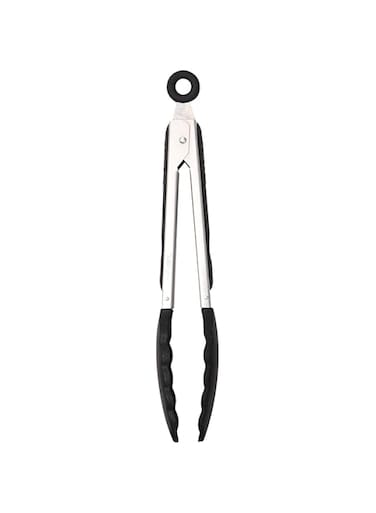Bergner Gizmo Kitchen Tong, 30.5cm, Nylon &amp; Stainless Steeel, BG3210, Black, Bg-3210