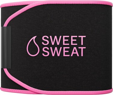 Sports Research Sweet Sweat Waist Trimmer For Women And Men - Sweat Band Waist Trainer For High-Intensity Training &amp; Workouts, 5 Sizes
