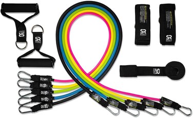 مجموعة أربطة مقاومة رياضية من سبورتس ريسيرش، 12 قطعة