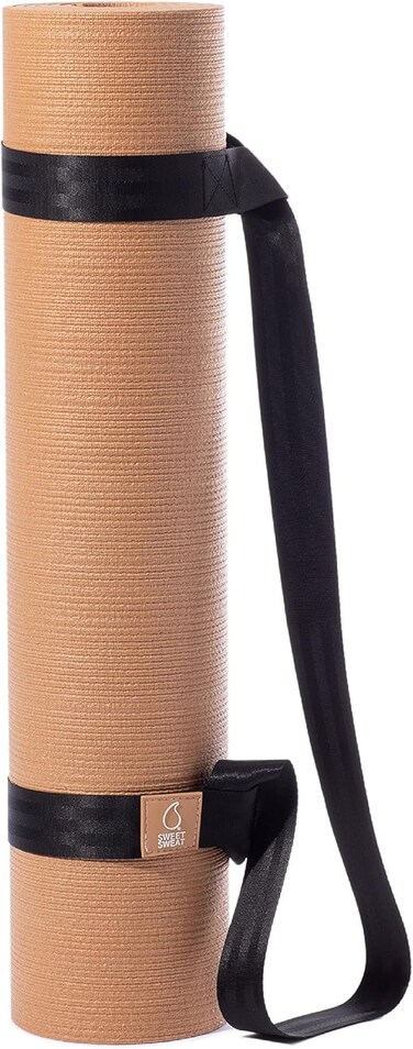 بساط يوغا سويت سويت من سبورتس ريسيرش (ذو وجهين) - بساط للياقة البدنية والتمارين الرياضية مع حزام حمل سهل التثبيت (72 بوصة طول × 24 بوصة عرض)