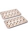 Nonstick Bakeware 2-Pack 12-Cavity Heavy Duty Cookie Trays, Oven Safe, Warp Resistant Crust Shape Mold Cake Pans, Champagne Gold