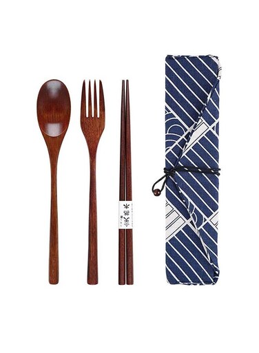 Wooden Spoon Chopsticks Fork Sets Dinnerware Combinations Chopsticks and Spoons Fork Set