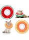 Nuyoah Cat Cone Collar Soft, Adjustable Cat Cone Collar Soft, Cat Recovery Collar, Elizabethan Collars Pet Neck Cone for Kitten and Small Dogs, Suitable for Postoperative Kittens (Orange+Watermelon)