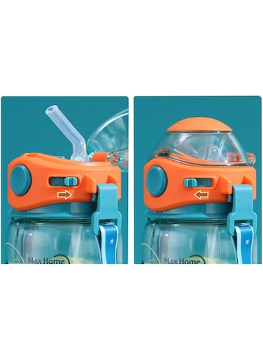 BPA Kids Water Bottle with Straw,Toddlers Reusable Travel Water Bottle BPA-Free Leak-Proof Drinking Bottle for School Kids Girls Boys