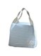 Coolbaby Insulated Lunch Bag Blue/White/Grey 15.5X21X17Centimeter