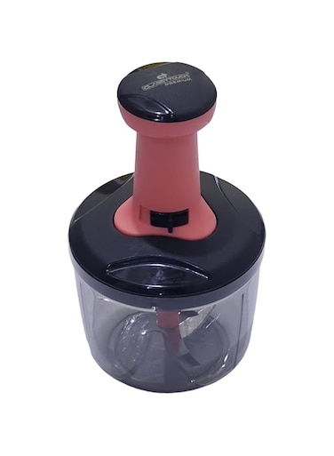 Timber Kitchen Food Chopper 650 ml, Steel Large Manual Hand-Press Vegetable Chopper Mixer Cutter to Cut Onion, Salad, Tomato, Potato (Pack of 1) 650 ml
